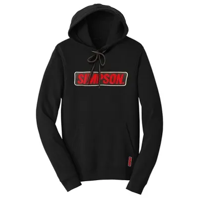 Simpson Burn Out Logo Hoodie