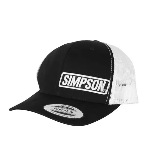 Simpson Trucker Snap-Back Svart/Vit keps