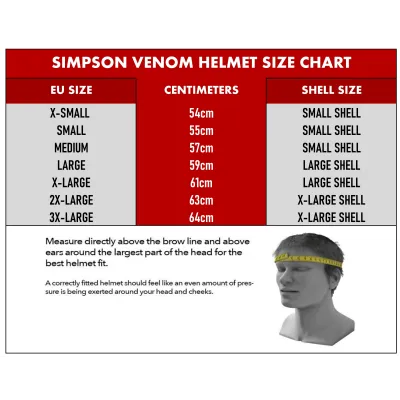 Simpson Venom, Venom Hjälm Simpson Venom, Venom Hjälm